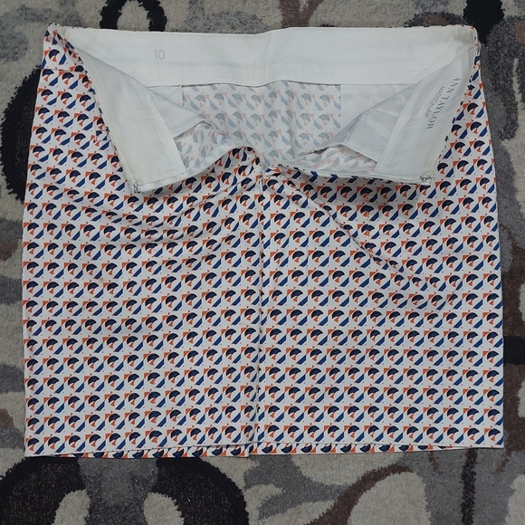 Ann Taylor Madison Abstract Pencil Skirt Sz 10 - Picture 10 of 11